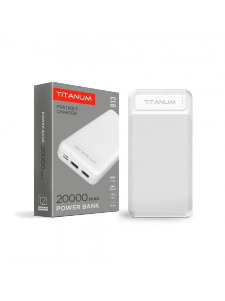 Повербанк TITANUM 913 White 20000mAh TPB-913-W - 483476