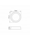 LED Світильник круглий накладний TITANUM 12W 5000K TL-BHR20-125 - 482622