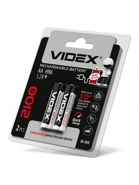 Акумулятори Videx HR6/AA 2100mAh double blister/2шт HR6/2100/2DB - 291796