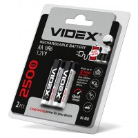 Акумулятори Videx HR6/AA 2500mAh double blister/2шт HR6/2500/2DB - 291802