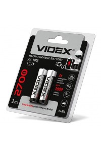 Акумулятори Videx HR6/AA 2700mAh double blister/2шт HR6/2700/2DB - 291819