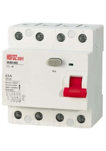 ПЗВ SAFE 63А 4P HOROZ ELECTRIC 114-003-4063-010