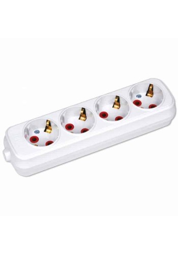 Колодка 4 гнізда з заземленням HOROZ ELECTRIC 200-400-401