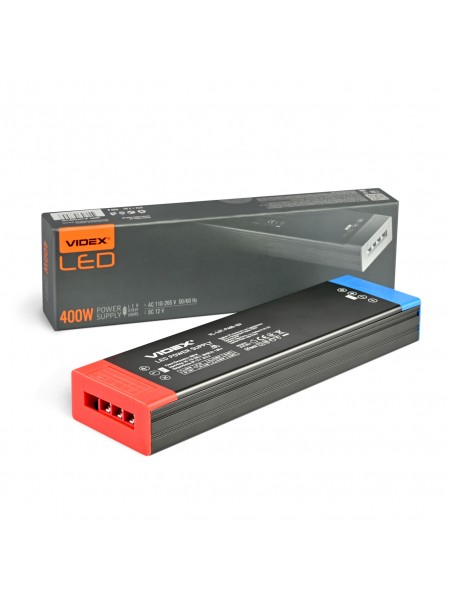 Блок живлення для LED стрічки VIDEX DC12V 33.3A 400W IP20 (VL-LST-P400-12V) VL-LST-P400-12V - 486057