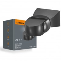 Датчик руху та освітленості VIDEX VL-SPW15B 220V 1200W IP65 інфрачервоний чорний VL-SPW15B - 488518
