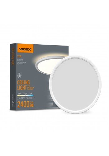 LED світильник з декоративною підсвіткою VIDEX DL5R 22W 3000K-4000K-5000K White VL-DL5R-22CW - 487351