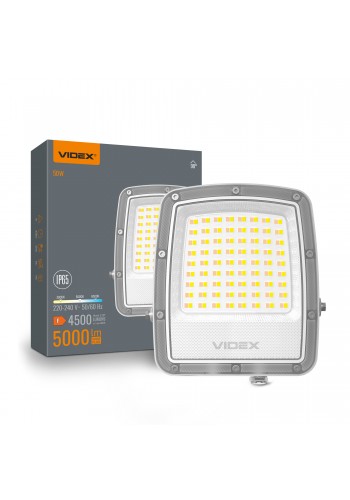LED прожектор VIDEX F5 50W 3000-5000-6500K 230V White (VL-F5-050CW) VL-F5-050CW - 400585