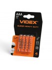 Батарейка сольова VIDEX R03P/AAA 4шт BLISTER R03P/4B/AAA/1.5V - 487245