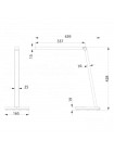 Світильник настільний LED ADEL 8W білий HOROZ ELECTRIC 049-031-0008-010