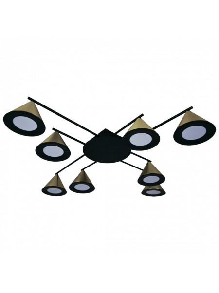 Світильник STARK CL-8/4 8xGX53 BK, 600x600х125мм, чорний, HOPFEN