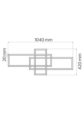 Світлодіодна люстра CONCORDE 36W 4000K чорний HOROZ ELECTRIC 
019-053-0036-020