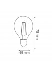 Світлодіодна лампа FILAMENT BALL-6 6W Е27 2700К HOROZ ELECTRIC 001-089-0006-040