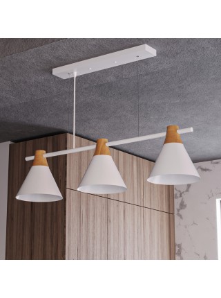 Світильник HOPFEN LOFT CN 3 WH (E27, max 3 x 40W)