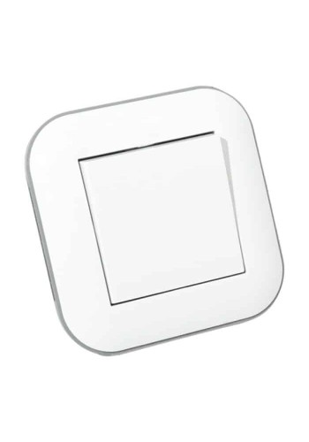 Вимикач 1-клавішний LOFT білий+сірий OVIVO 404-010203-200