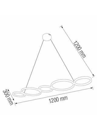 Світлодіодна люстра OLYMPIC 45W HOROZ ELECTRIC 
019-035-0045-010