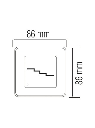 Світлодіодний світильник сходовий QUARTZ (з датчиком) HOROZ ELECTRIC 
079-027-0002-010
