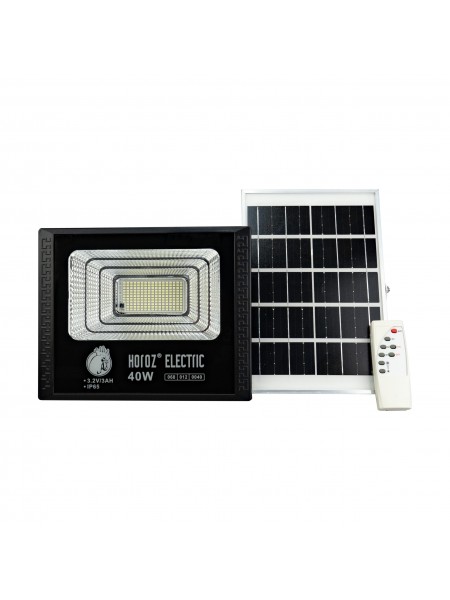 Прожектор світлодіодний з сонячною панеллю TIGER-40 40W 6400K HOROZ ELECTRIC 
068-012-0040-010