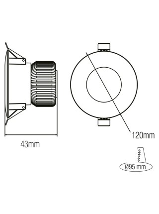 Світлодіодний світильник VANESSA-10 10W 6400K HOROZ ELECTRIC 
016-044-0010-010