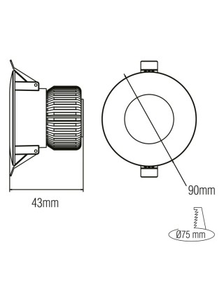Світлодіодний світильник VANESSA-5 5W 6400K HOROZ ELECTRIC 
016-044-0005-010