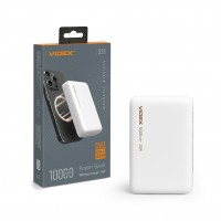 Повербанк з бездротовою зарядкою 10000mAh VIDEX VPB-331 PD20W White VPB-331-W - 486590