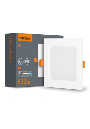 LED світильник Back вбудований квадрат VIDEX 9W 5000K VL-DLBS-095 - 487313