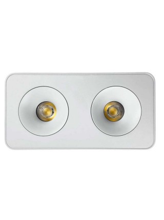 Світильник точковий накладний SIDNEY-2L 20W 4000K IP20 білий Violux ( 330461 )