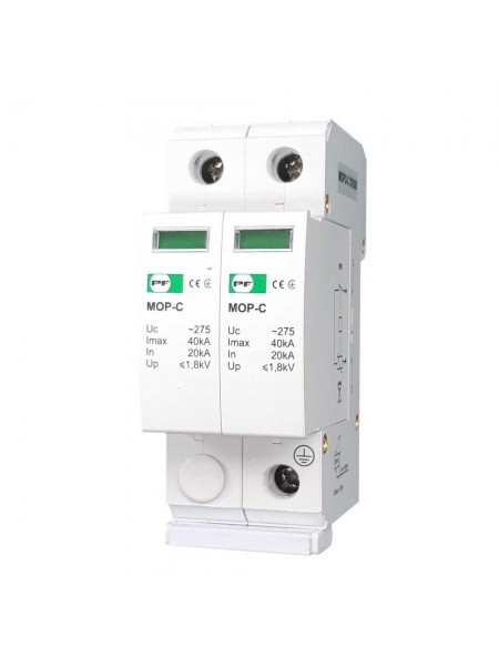 Обмежувач перенапруги MOP2-C 20кА/40кА/275В Промфактор ( MOP2-C275/20 )