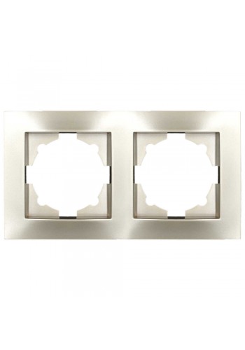 Рамка ELBI VEGA Silverline титан 2-на (510-011400-226)