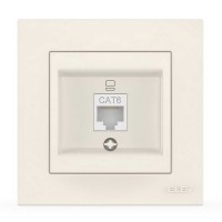 Розетка EL-BI VEGA біла комп'ютерна 1-на CAT6 RJ45 ( 510-010200-247 )