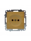 Розетка ELBI ZENA Woodline клен 1-на без заземлення без рамки ( 609-012700-215 )
