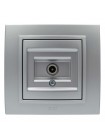 Розетка ELBI ZENA Silverline сірий металік TV без рамки ( 609-011000-273 )
