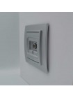 Розетка ELBI ZENA Silverline сірий металік TV без рамки ( 609-011000-273 )