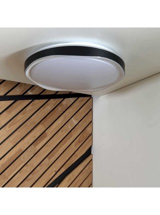 Світильник LED Violux smart ARTEON круг 72W 3000-6000K IP20 чорний ( 220755 )