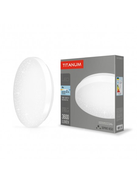 LED світильник настінно-стельовий TITANUM 48W 5000K Зоряне небо TLCL-485S - 486958