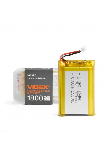 Акумулятор VIDEX Li-pol VLF-B103450-18 1800mAh 1шт VLF-B103450-18 - 487214