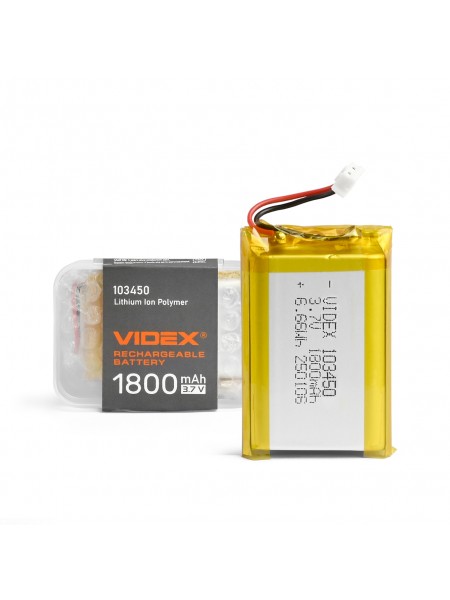 Акумулятор VIDEX Li-pol VLF-B103450-18 1800mAh 1шт VLF-B103450-18 - 487214