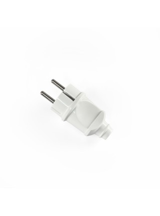 Вилка мережева з/з пряма 16А біла TITANUM STANDARD TF-PL116G-W - 483988
