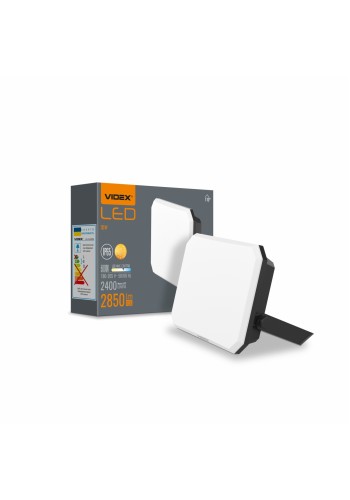 LED прожектор VIDEX F3 30W 5000K 220V Black (VLE-F3-0305B) VLE-F3-0305B - 542446