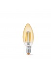 LED лампа VIDEX Filament C37FA 6W E14 2200K бронза