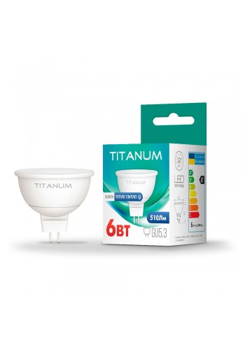 LED лампа TITANUM MR16 6W GU5.3 3000K TLMR1606533 - 298818
