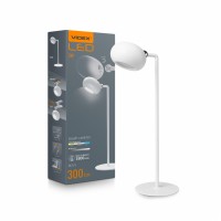 LED лампа настiльна з акумулятором VIDEX VLE-TF18W 3W 3000-5500K Біла VLE-TF18W - 542545