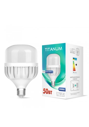 LED лампа TITANUM A138 50W E27 6500К TL-HA138-50276 - 480581