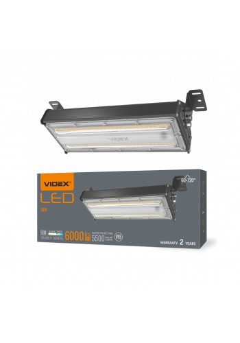 LED світильник висотний лінійний VIDEX HB022 50W 5000K 220V VL-HB022-0505B - 486064