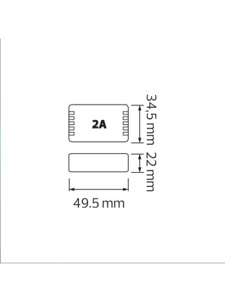 Контролер RGB для стрічки LED 72W 12V IP20 2A HOROZ ELECTRIC 
100-001-0072-010