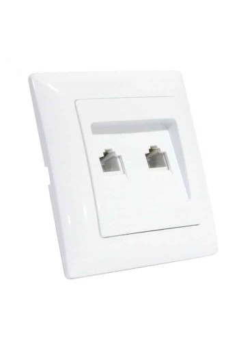 Розетка комп’ютер+телефон TINA HOROZ ELECTRIC 112-005-0016-010