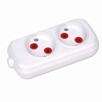 Колодка 2 гнізда HOROZ ELECTRIC 
200-200-203