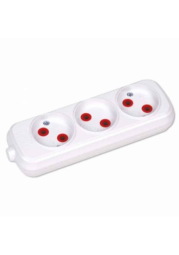 Колодка 3 гнізда HOROZ ELECTRIC 200-300-303