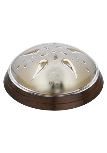Світильник пластиковий УФО Роза Вітрів горіх HOROZ ELECTRIC 400-231-101