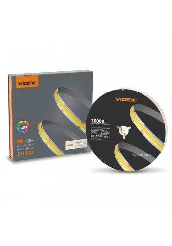 LED стрічка VIDEX COB DC24V 55W 5M 3000K Ra80 IP20 VL-LSTCB320-24113-B5) VL-LSTCB320-24113-B5 - 489706