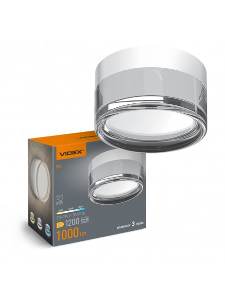 LED світильник IP65 круглий VIDEX BHD01 9W 2800-4000-6000K White VL-BHD01-09CWW - 487788